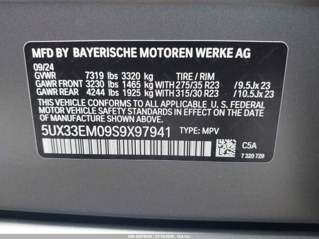 2025 BMW X7 M60I 9
