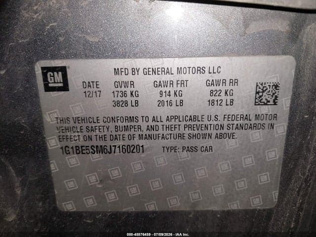 2018 CHEVROLET CRUZE LT AUTO 9