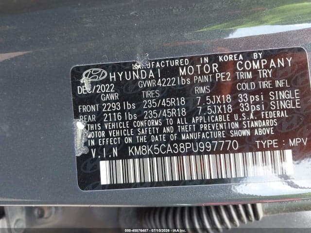2023 HYUNDAI KONA LIMITED 9