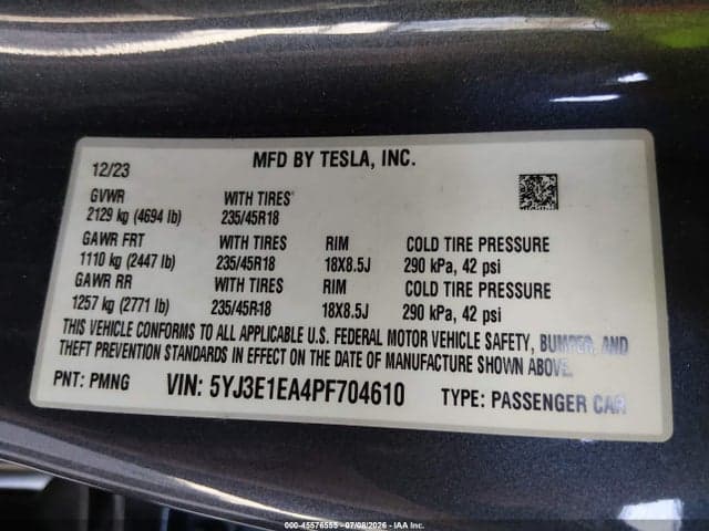 2023 TESLA MODEL 3 REAR-WHEEL DRIVE 9
