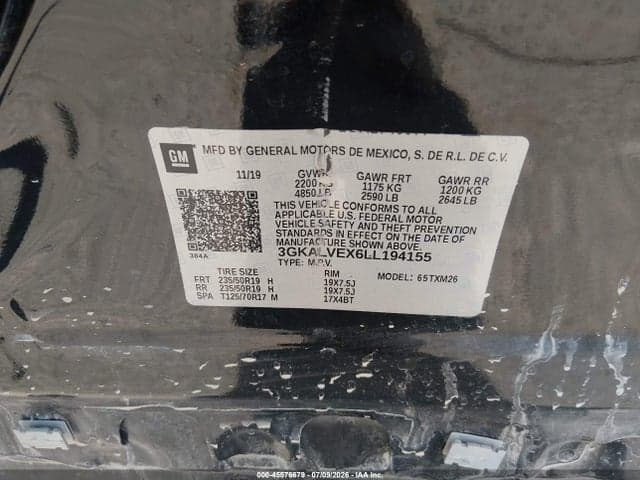 2020 GMC TERRAIN AWD SLT 9