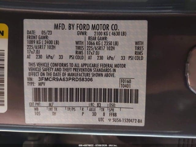 2023 FORD BRONCO SPORT 9