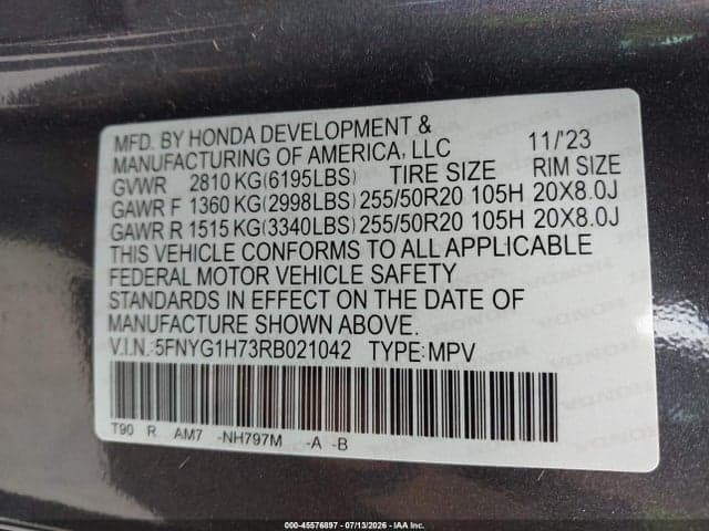 2024 HONDA PILOT TOURING 9