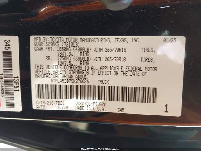 2025 TOYOTA TUNDRA SR5 9