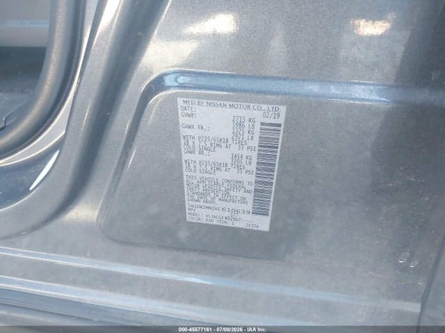 2019 NISSAN PATHFINDER SL 9