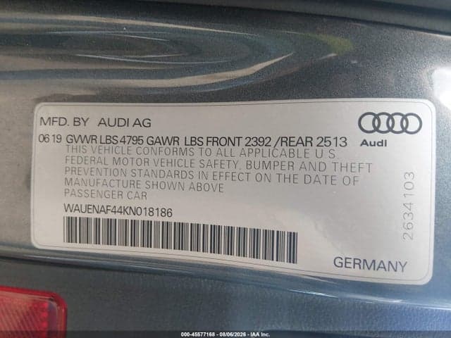 2019 AUDI A4 45 PREMIUM 9