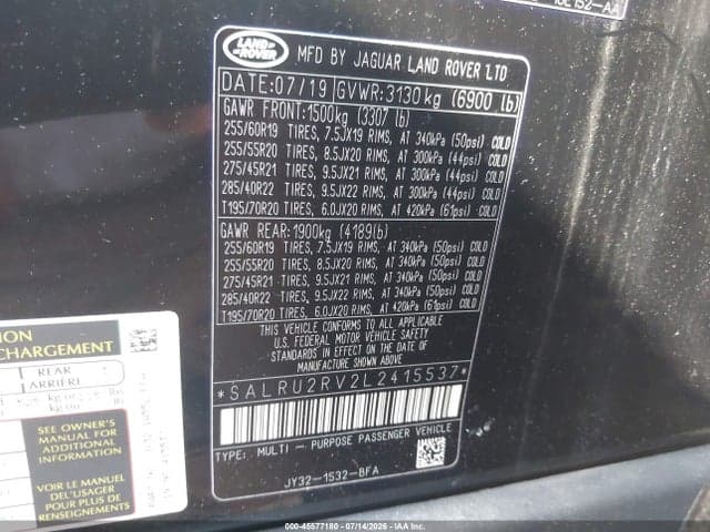 2020 LAND ROVER DISCOVERY LANDMARK EDITION 9