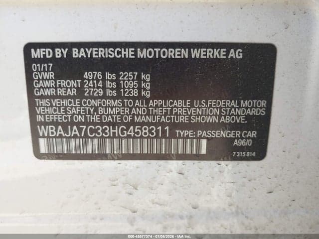 2017 BMW 530I XDRIVE 9