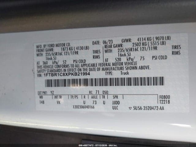 2023 FORD TRANSIT-250 9