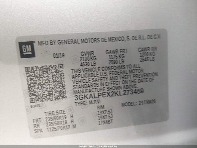 2019 GMC TERRAIN SLT 9