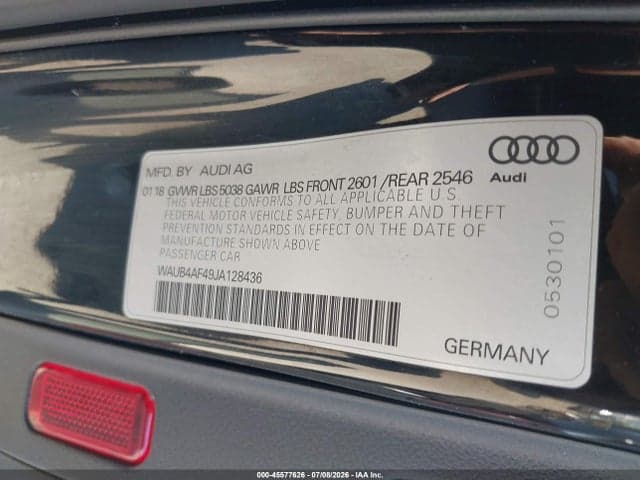 2018 AUDI S4 3.0T PREMIUM PLUS 9