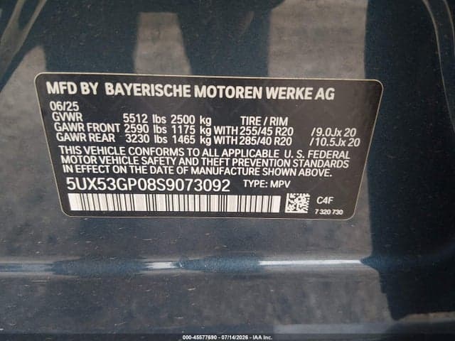 2025 BMW X3 30 XDRIVE 9