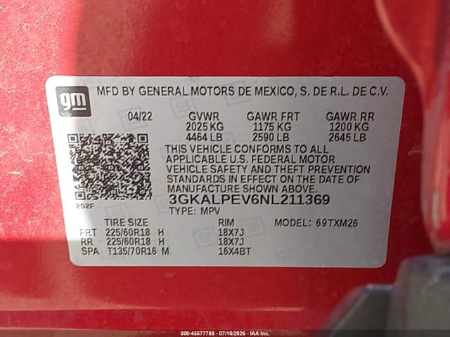2022 GMC TERRAIN FWD SLT 9