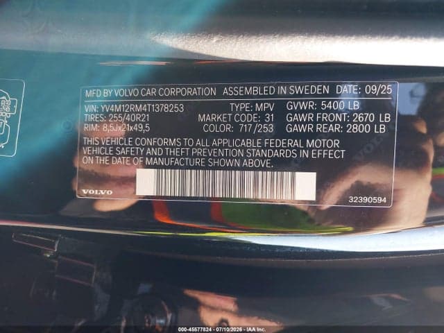 2026 VOLVO XC60 B5 ULTRA 9