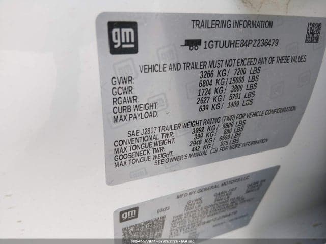 2023 GMC SIERRA 1500 4WD SHORT BOX DENALI ULTIMATE 9