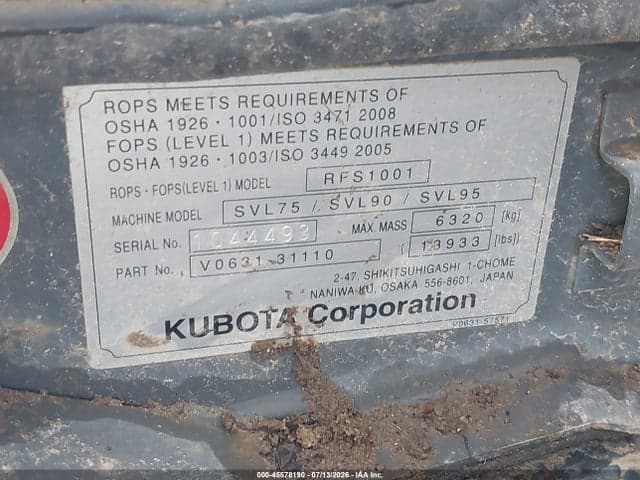 2020 KUBOTA SVL75 9