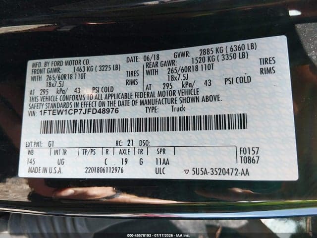 2018 FORD F-150 XLT 9