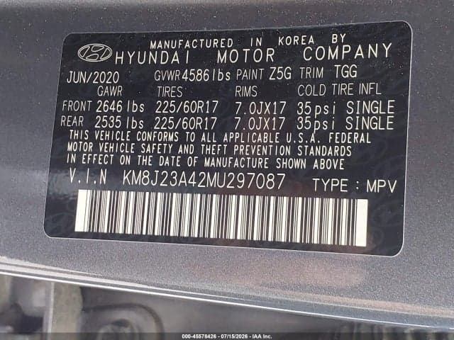 2021 HYUNDAI TUCSON SE 9