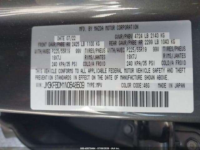 2022 MAZDA CX-5 2.5 S PREMIUM 9