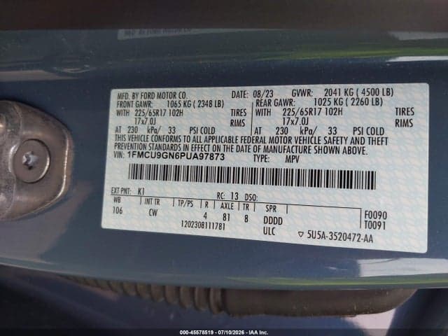 2023 FORD ESCAPE ACTIVE 9