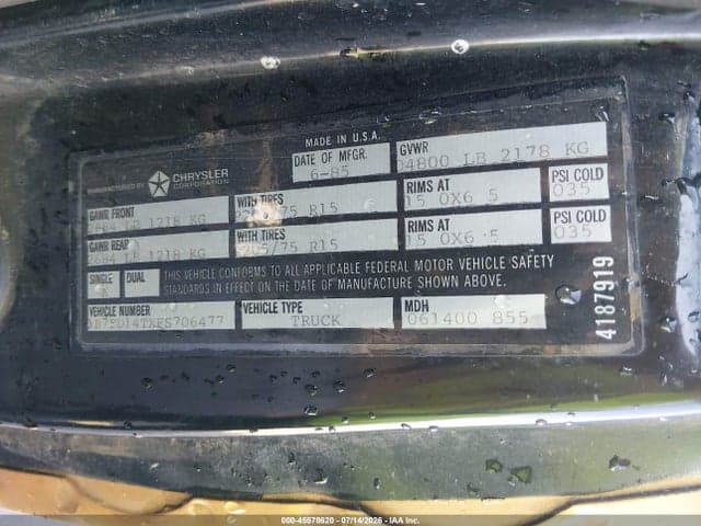 1985 DODGE D-SERIES D100/D150 9
