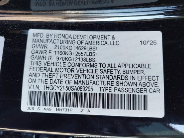 2025 HONDA ACCORD HYBRID SPORT 9