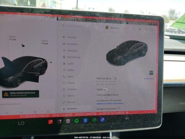 2018 TESLA MODEL 3 LONG RANGE/PERFORMANCE 7