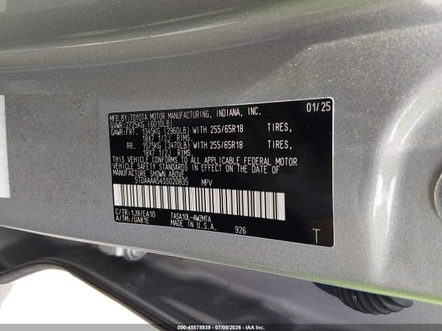 2025 TOYOTA GRAND HIGHLANDER XLE 9