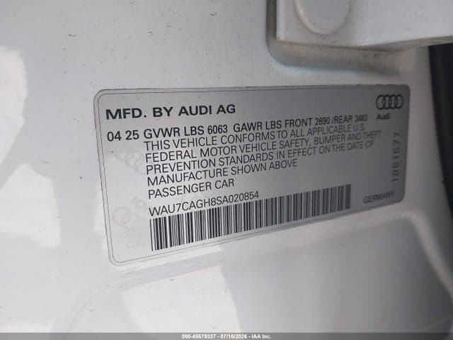 2025 AUDI A6 E-TRON PREMIUM 9