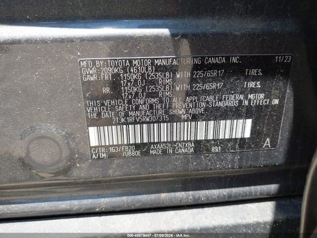 2024 TOYOTA RAV4 LE 9
