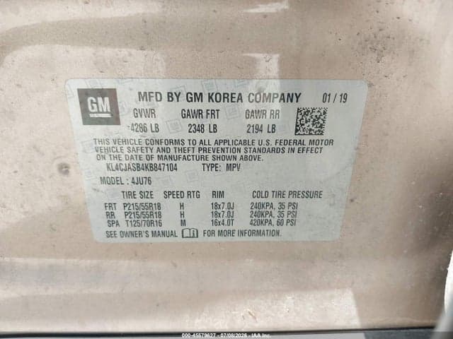 2019 BUICK ENCORE FWD PREFERRED 9
