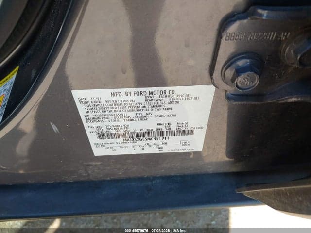 2021 FORD ECOSPORT SE 9