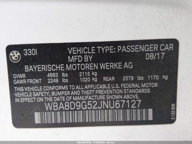 2018 BMW 330I XDRIVE 9