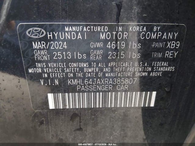 2024 HYUNDAI SONATA SEL 9