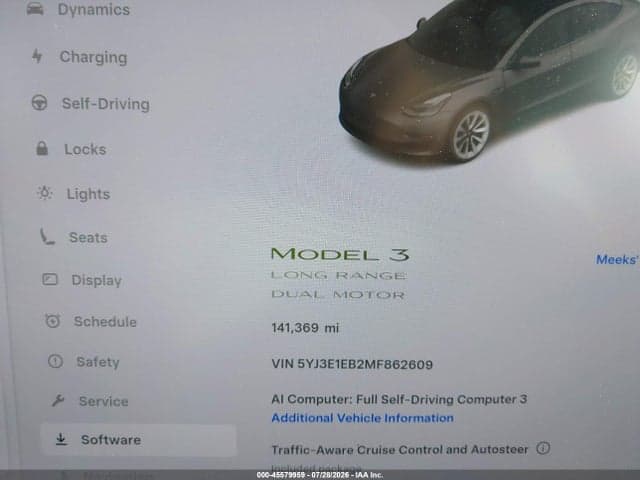 2021 TESLA MODEL 3 LONG RANGE 7