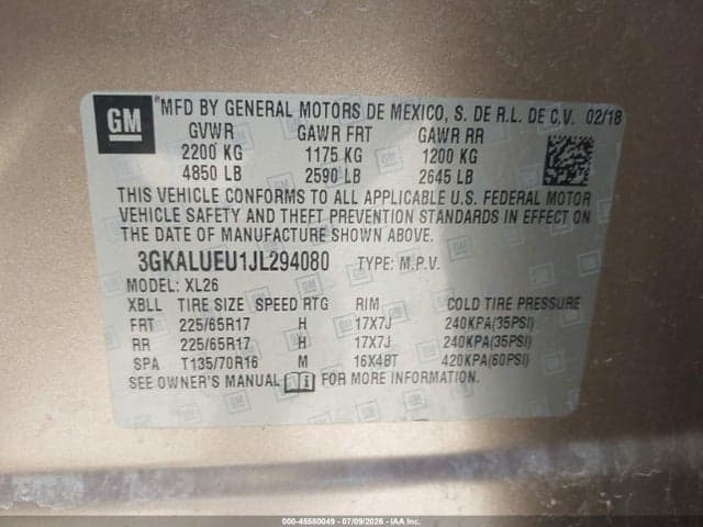2018 GMC TERRAIN SLE DIESEL 9