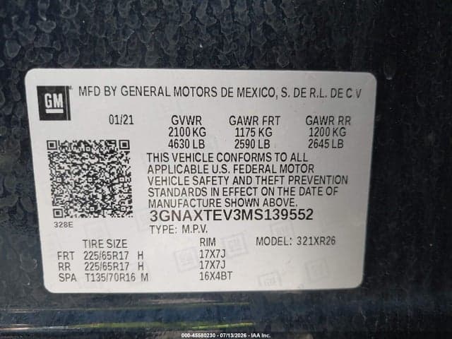 2021 CHEVROLET EQUINOX AWD 2FL 9