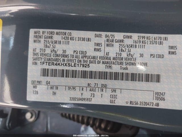 2025 FORD RANGER LARIAT 9