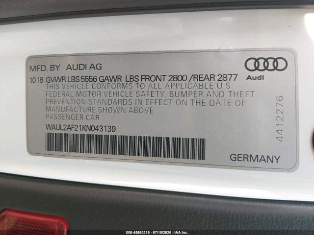 2019 AUDI A6 55 PREMIUM 9