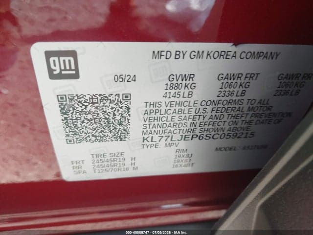 2025 CHEVROLET TRAX FWD 2RS 9