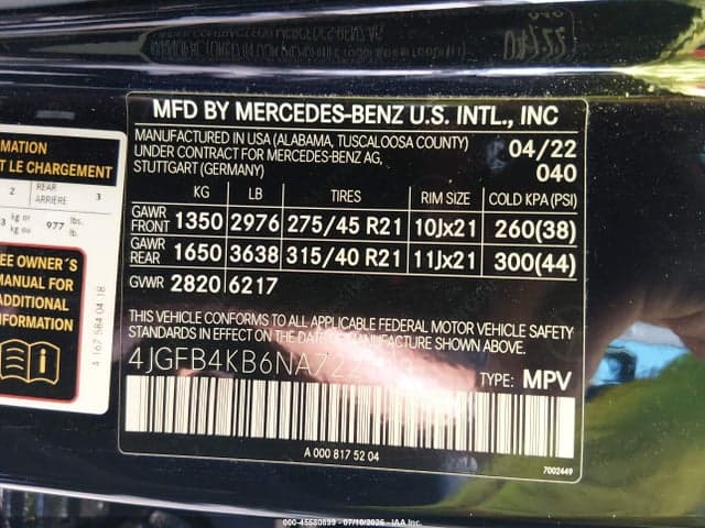 2022 MERCEDES-BENZ GLE 350 4MATIC 9