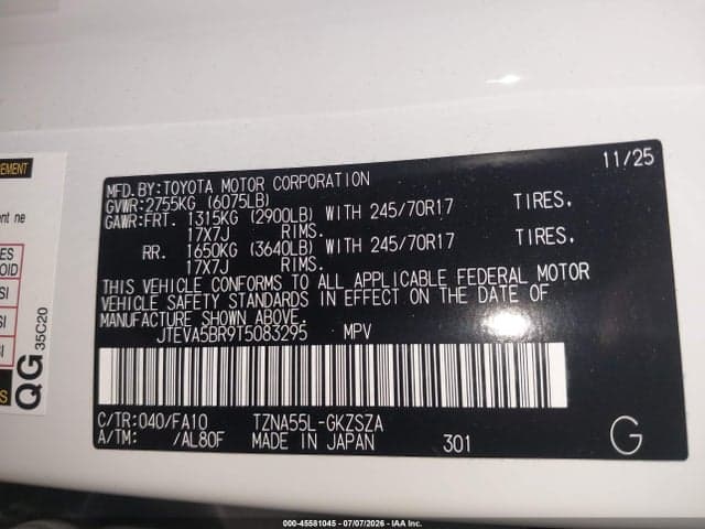 2026 TOYOTA 4RUNNER SR5 9