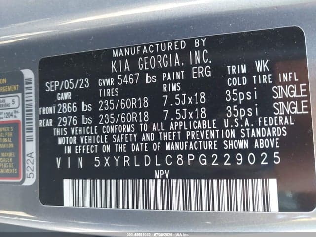 2023 KIA SORENTO X-LINE S 9