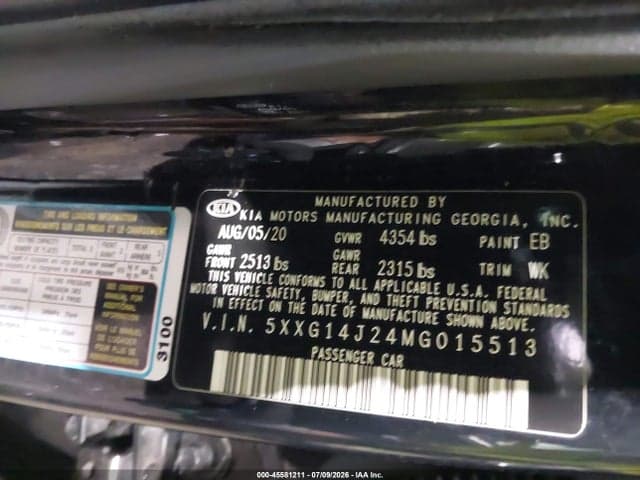 2021 KIA K5 EX 9