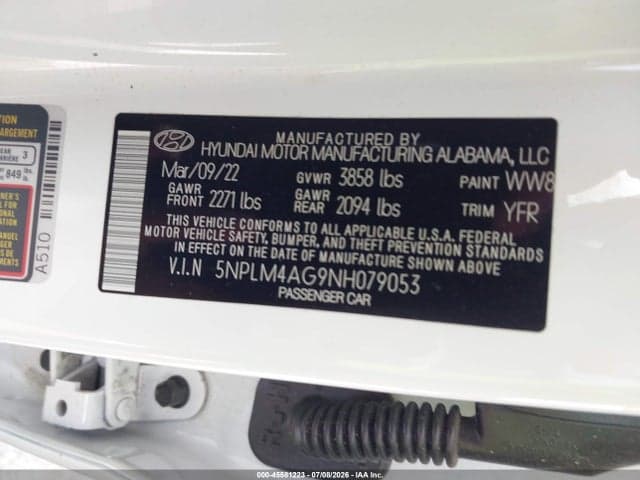 2022 HYUNDAI ELANTRA SEL 9