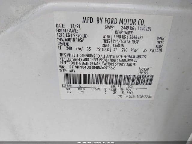 2022 FORD EDGE SEL/ST-LINE 9