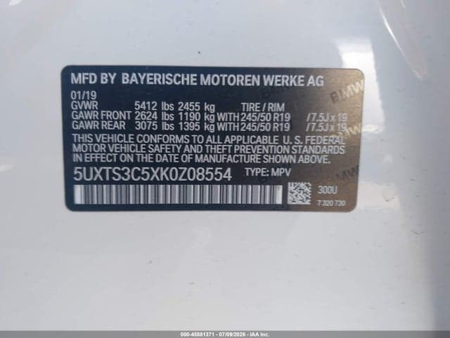 2019 BMW X3 M40I 9