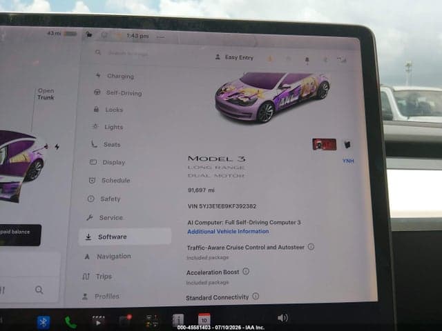 2019 TESLA MODEL 3 LONG RANGE/PERFORMANCE 7