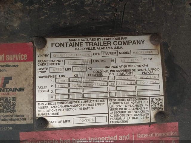 2020 FONTAINE TRAILER CO UNKNOWN 9