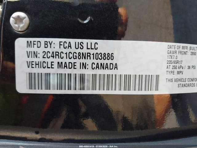 2022 CHRYSLER VOYAGER LX 9